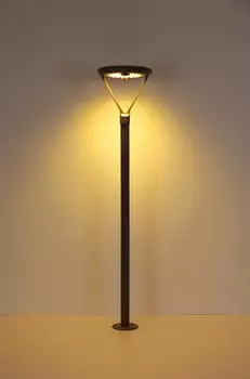 Globo Solar-Stehleuchte Grau Bewegungsmelder IP54 (36910)