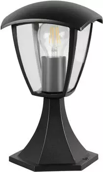 Trio Venta Au&szlig;en-Stehlampe E27 schwarz matt IP44, H: 30cm (563260132)
