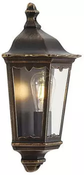 QAZQA Havana Half Au&szlig;enwandleuchte Antikgold IP44 (110626)
