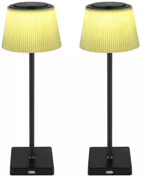 Globo LED Tischleuchte Innen/Au&szlig;en CCT Touchdimmer Akku 2er-Set (38cm)