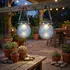 Haushalt International LED Solar Laterne Glas klar warmweiß Ø10,5cm, 2er Set