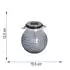 Haushalt International LED Solar Laterne Glas klar warmweiß Ø10,5cm, 2er Set