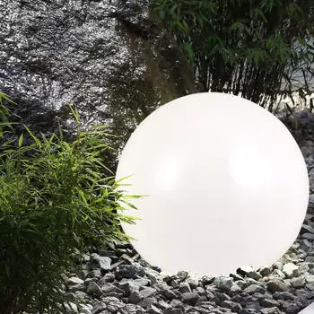 Expo B&ouml;rse Steckleuchte Kugellampe Solar LED Au&szlig;en, 3er-Set, 20x62cm (DMxH)