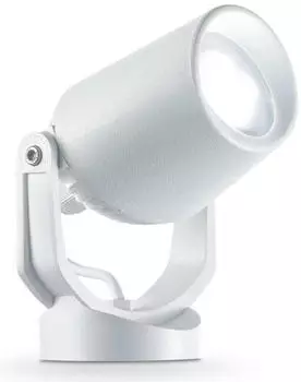 IDEAL LUX Minitommy PT1 Außen-LED-Bodenstrahler GU10 4.5W 4000K IP66 IK10 Weiß (120218)