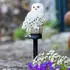 Haushalt International Solar-Gartenstecker LED Eule Weiß, 44,5cm (B08XBT4N6K)