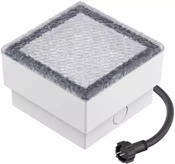 ledscom.de GORGON LED Bodeneinbauleuchte, Außen, IP67, eckig, 10x10cm, warmweiß (LC-EL-078-WW)