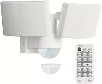 Oktaplex Cali Dos LED Strahler mit Bewegungsmelder und Fernbedienung IP65 Warmwei&szlig;