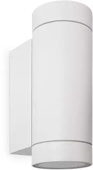 Paco Home LUDOWA Wandleuchte Up & Down, Aluminium, wei&szlig;, IP54, 2x GU10 (99732035-0)