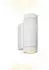 Paco Home LUDOWA Wandleuchte Up & Down, Aluminium, weiß, IP54, 2x GU10 (99732035-0)