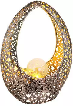 Globo Solarleuchte Orientalisch LED Bronze/Gold (21,5x27,5cm)