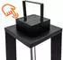 Spetebo Solar Laterne Metall schwarz 25 LED warmweiß 45x22cm (4813)