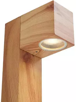 QAZQA Baleno Au&szlig;enstehleuchte Aluminium Holzprint 65cm IP44 (109369)