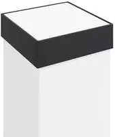 vidaXL Pollerleuchte mit Auslass 50 cm Schwarz IP44