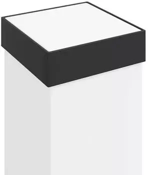 vidaXL Pollerleuchte mit Auslass 50cm Schwarz IP44 (4006083)