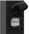 vidaXL Pollerleuchte mit Auslass 50cm Schwarz IP44 (4006083)