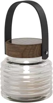 Sirius Aston Jar LED-Solarleuchte 12cm klar/braun IP44 (38267)