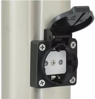 vidaXL Pollerleuchten mit Auslass 3er-Set 120cm Edelstahl IP44
