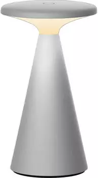 M&uuml;ller-Licht Ivy Akku-Tischleuchte dimmbar 2700K IP44 grau (27700207)