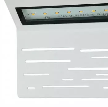 Licht-Erlebnisse ODENSE LED Au&szlig;enwandleuchte Wei&szlig; Aluminium/Glas IP44 3000K (LE127913)