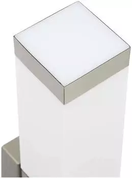 vidaXL Au&szlig;enwandleuchten mit Sensor 2er-Set Silber Edelstahl IP44 (4005962)