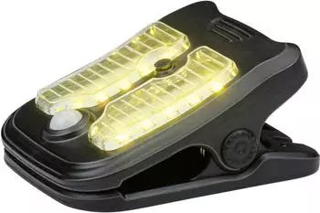 Grundig Solar Clip Gartenleuchte LED Bewegungsmelder Kalt-/Warmwei&szlig; Schwarz