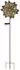 Globo Solar-Windrad Gartenleuchte Metall Rostfarbe Warmweiß, H 124cm (2er Set)