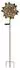 Globo Solar-Windrad Gartenleuchte Metall Rostfarbe Warmweiß, H 124cm (2er Set)
