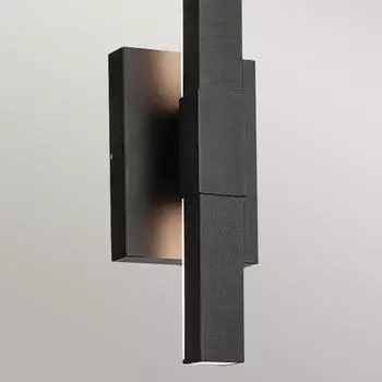 Elstead Lighting Nocar M LED-Au&szlig;enwandleuchte Aluminium Schwarz IP44 (Nocar M)