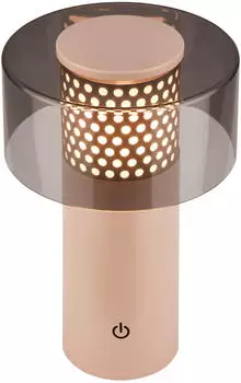 Briloner Gila LED-Akkulampe kabellos dimmbar, IP44, Anthrazit/Beige (Brilo unplugged)