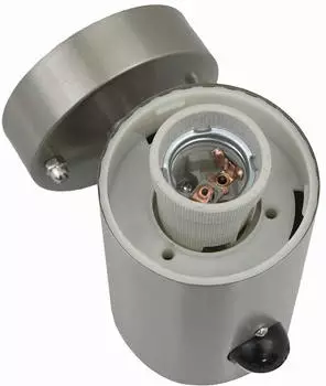vidaXL Au&szlig;enwandleuchte mit Sensor Edelstahl Silber IP44 (4005937)