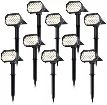 Brandson LED Solar-Erdspie&szlig;leuchte 10er-Set 1800mAh 80lm IP65 (307779)