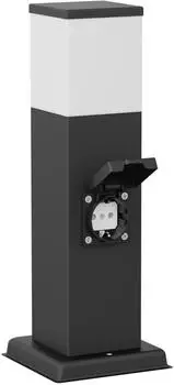 ledscom.de POLLY Pollerleuchte Außen mit Erdspieß, 35cm, schwarz, 596lm (SET-7742-W)
