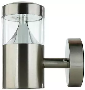 Licht-Erlebnisse Falkirk Au&szlig;en-Wandleuchte LED GU10 3000K Edelstahl IP44 (LE127918)