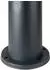 Globo Sockelleuchte Edelstahl anthrazit Bewegungsmelder E27, H45cm, 2er-Set