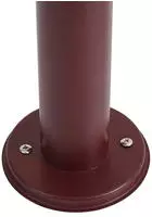 Qazqa Moderne Au&szlig;enleuchte Dunkelrot 50cm Ip44 - Gleam