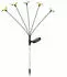 Expo Börse Solar-Gartenstecker Schmetterling LED mehrfarbig, 68cm, 2er Set