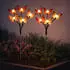 Expo Börse Solar-Gartenstecker Schmetterling LED mehrfarbig, 68cm, 2er Set
