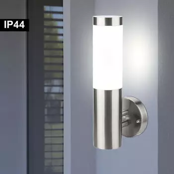 V-TAC Au&szlig;en-Wandleuchte Edelstahl 2er Set