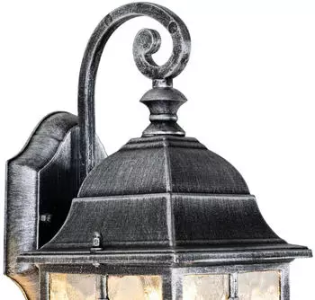 QAZQA London Au&szlig;en-Wandlaterne Aluminium Antiksilber E27 (107585)