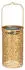 Haushalt International Solar-Gartenlaterne Blättermuster Metall Bronze Warmweiß 10x18cm 2er Set