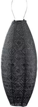 Lumiz Solar-Lampion Long Oval Ø 20 cm Dunkelgrau