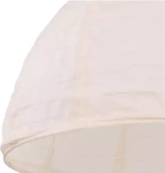 Globo Solar H&auml;ngeleuchte Au&szlig;en LED Leinen wei&szlig; 30cm
