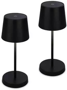 Briloner LED Tischleuchte kabellos Touch dimmbar IP44 2er-Set (7683025)