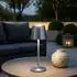 Globo LED-Tischleuchte Akku Touch silber, 2W, Farbwechsel (58482N)