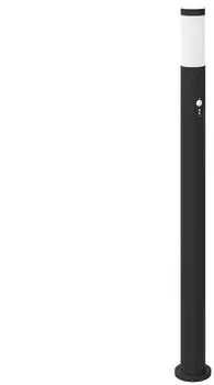 vidaXL Pollerleuchte mit Sensor 110cm, Edelstahl, IP44, schwarz (4006033)