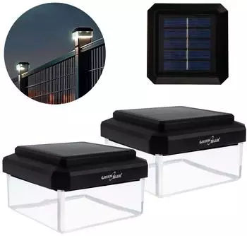 GreenBlue GB127 Solar-Pfostenleuchte 80x80mm warmwei&szlig; 3200K (GB127 WW)