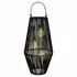 Formano Solar-Laterne Rattan-Look 3 LED 55cm schwarz IP44 (10635)