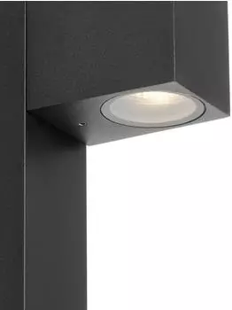 QAZQA Baleno Stehende Au&szlig;enlampe schwarz 65cm IP44 (104968)