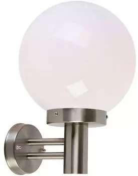 QAZQA Sfera Au&szlig;enwandleuchte, Edelstahl, IP44 (89458)