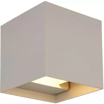 Globo Veronika LED-Au&szlig;enwandleuchte 2-flammig, sandgrau, IP54 (34168SA)